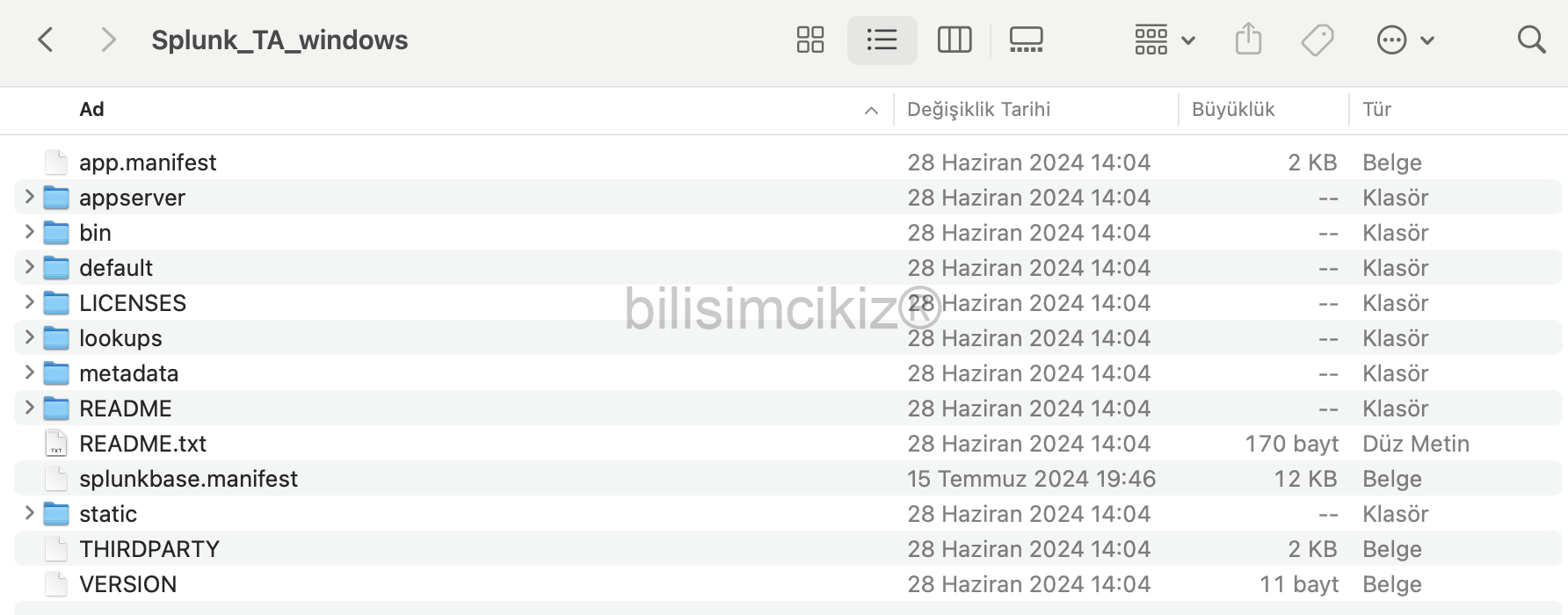 Splunk_TA_Windows App Ekran Görüntüsü
